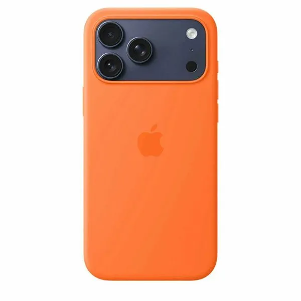Чехол Apple iPhone 17 Pro Max Silicone Case MagSafe (Orange)